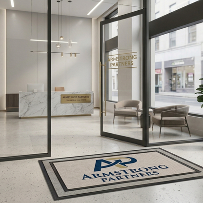 Custom Business Logo Doormat — Personalized Corporate Entrance Mat for Offices and Commercial Spaces
